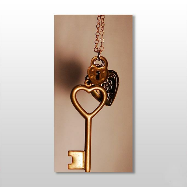 Aşk Anahtar Kanvas Tablo