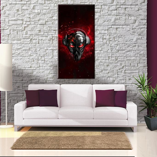 Metal Kafa Kanvas Tablo