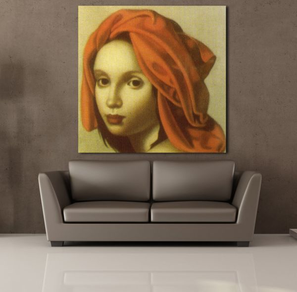 AL YAZMALI KADIN KANVAS TABLO