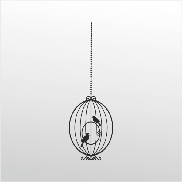 Folyo Sticker Kuş Kafesi ADKPQUY762