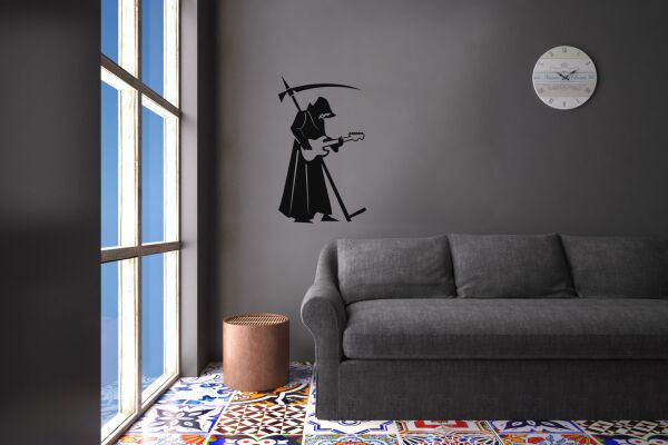 GİTAR ÇALAN AZRAİL FOLYO STİCKER