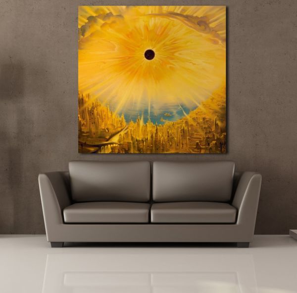 GÜNEŞ KANVAS TABLO