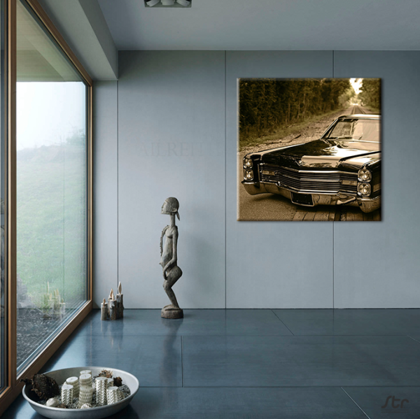 Klasik Araba Ön Kanvas Tablo