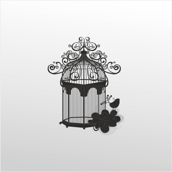 Folyo Sticker Kuş Kafesi ADKPQUY764