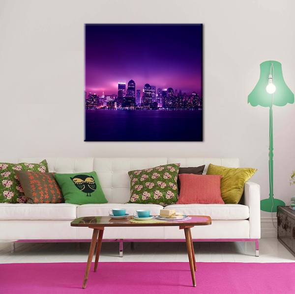 Gökyüzü Mor  Kanvas Tablo