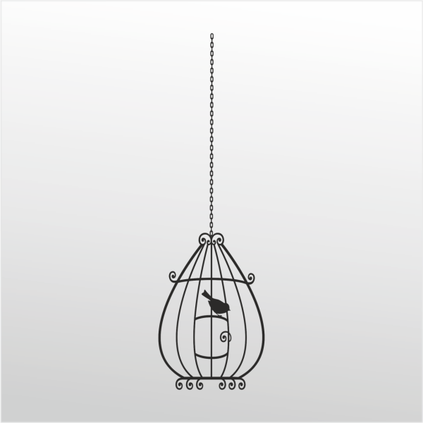 Folyo Sticker Kuş Kafesi ADKPQUY765