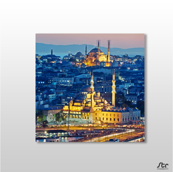 Sepya Süleymaniye Camii Kanvas Tablo