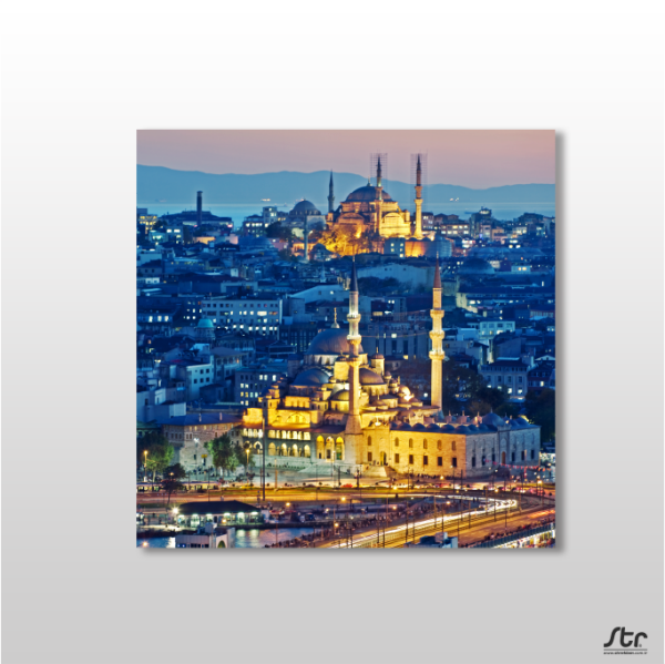 Sepya Süleymaniye Camii Kanvas Tablo
