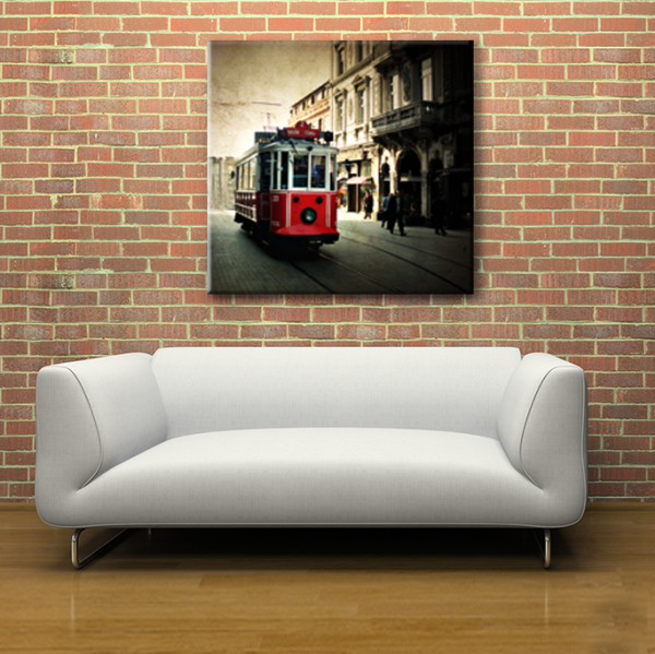 Tramvay İstanbul Kanvas Tablo