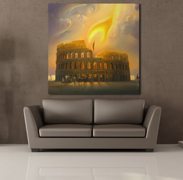 İNSANLAR VE GÜNEŞ KANVAS TABLO