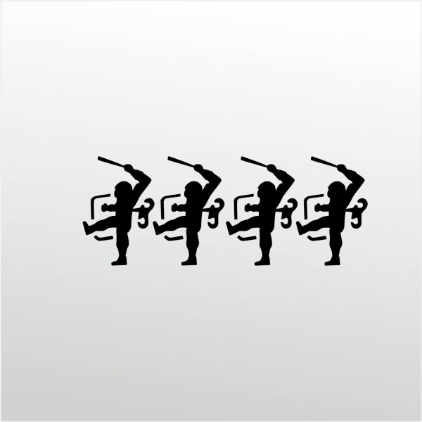 Folyo Sticker Oyuncak Askerler