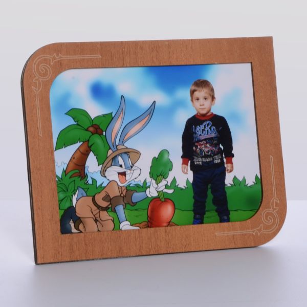 AHŞAP HİSAR CEVİZ RENK RESİM ÇERÇEVE 15*21