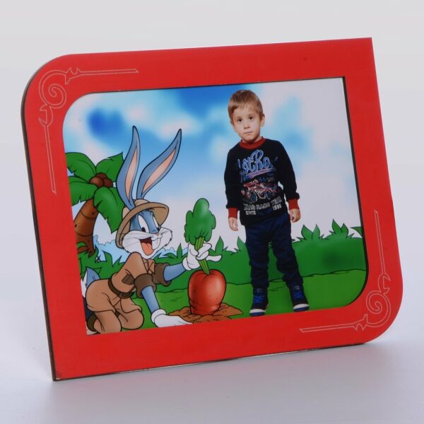 AHŞAP KIRMIZI RENK RESİM ÇERÇEVE 10x15