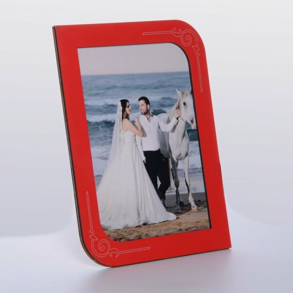 AHŞAP KIRMIZI RENK RESİM ÇERÇEVE 10x15