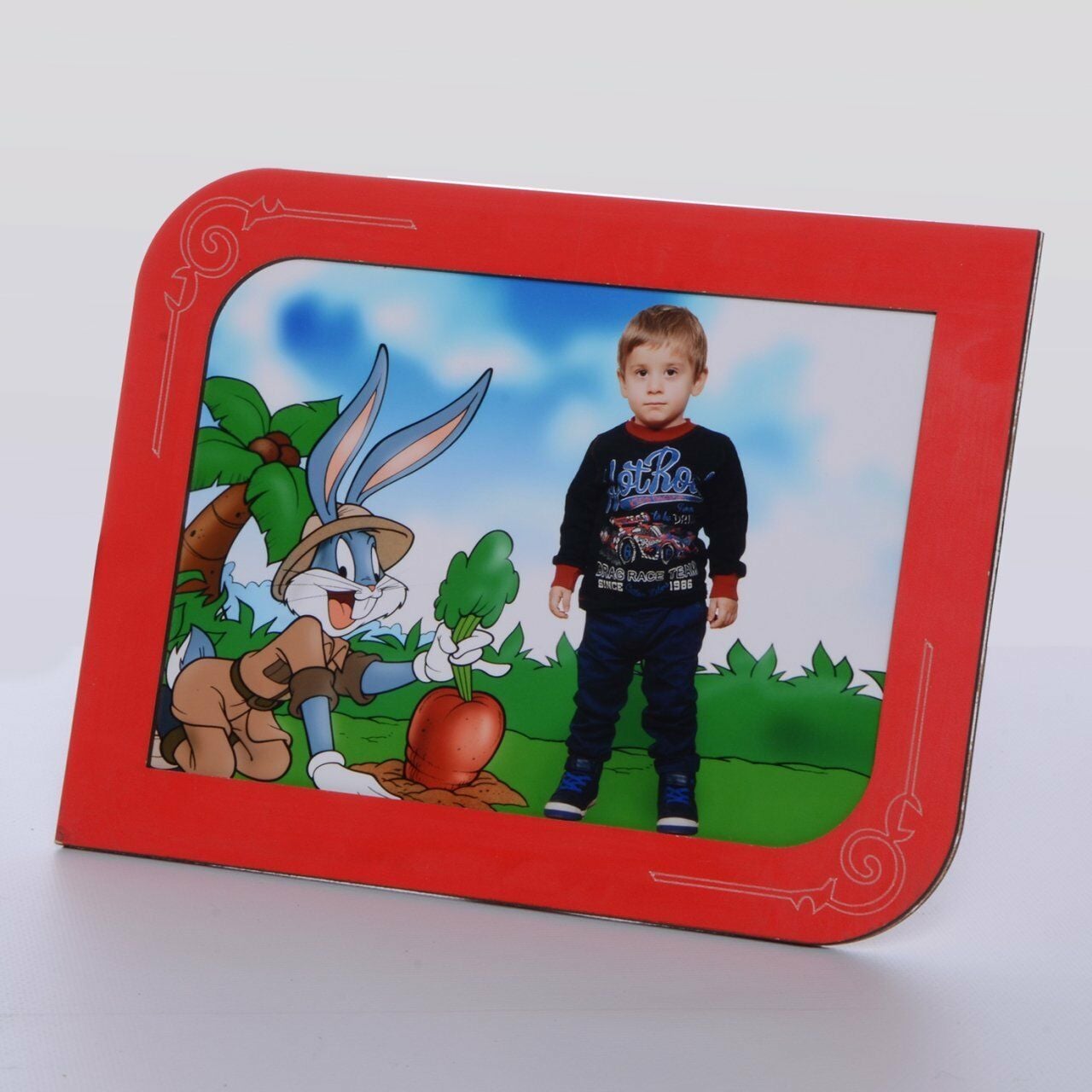 AHŞAP KIRMIZI RENK RESİM ÇERÇEVE 10x15