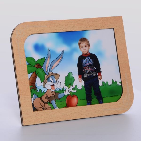 AHŞAP KAYIN RENK RESİM ÇERÇEVE 10x15