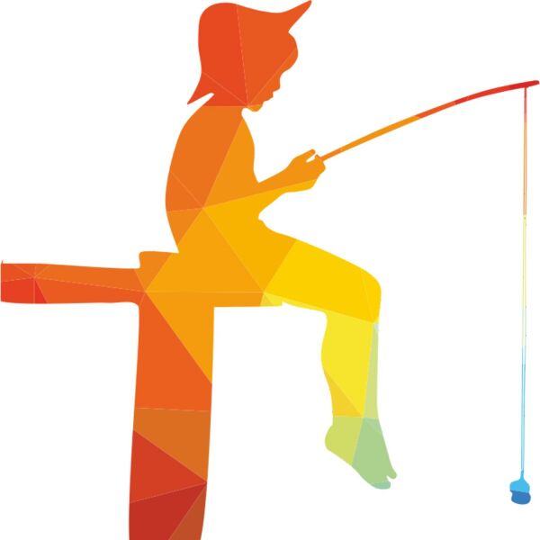 BALIK TUTAN KIZ FOLYO STİCKER