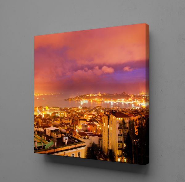 ŞEHİR MANZARASI KANVAS TABLO
