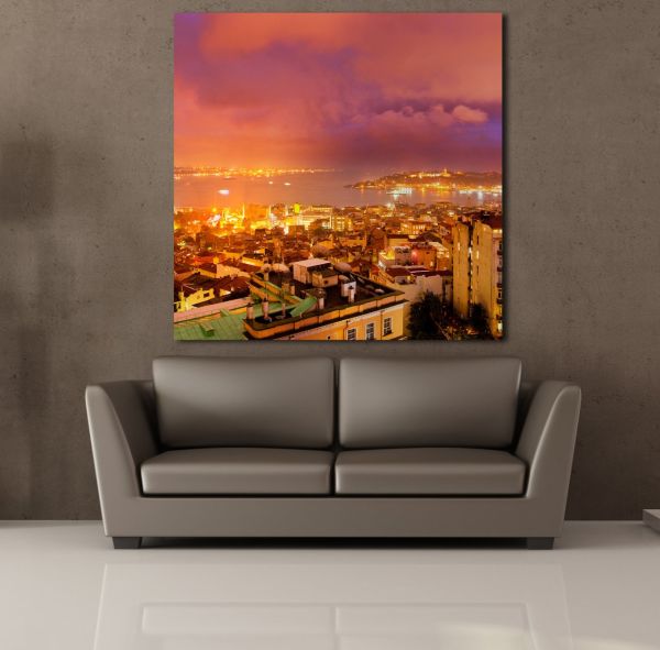 ŞEHİR MANZARASI KANVAS TABLO