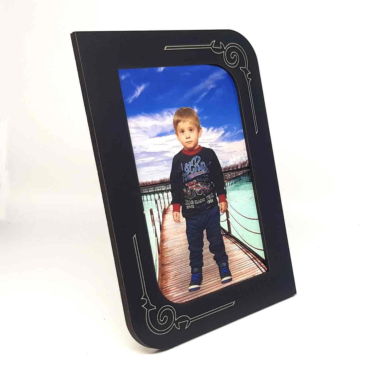 AHŞAP SİYAH RENK RESİM ÇERÇEVE 10x15