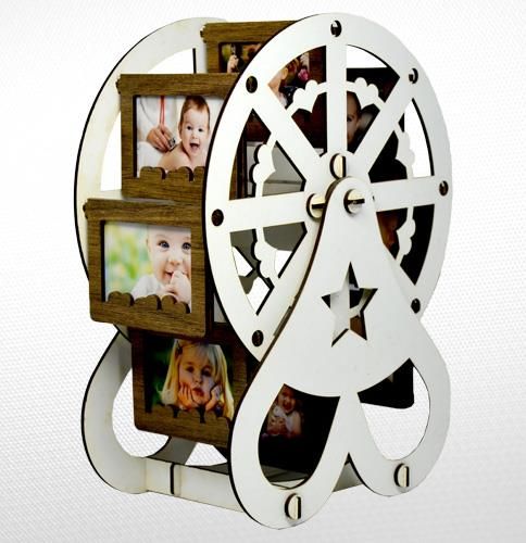 AHŞAP BEYAZ RENK DEĞİRMEN RESİM ÇERÇEVE 20cmX27cm