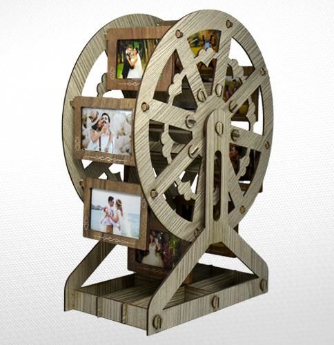 AHŞAP ALİZE RENK DEĞİRMEN RESİM ÇERÇEVE 41cm*30cm