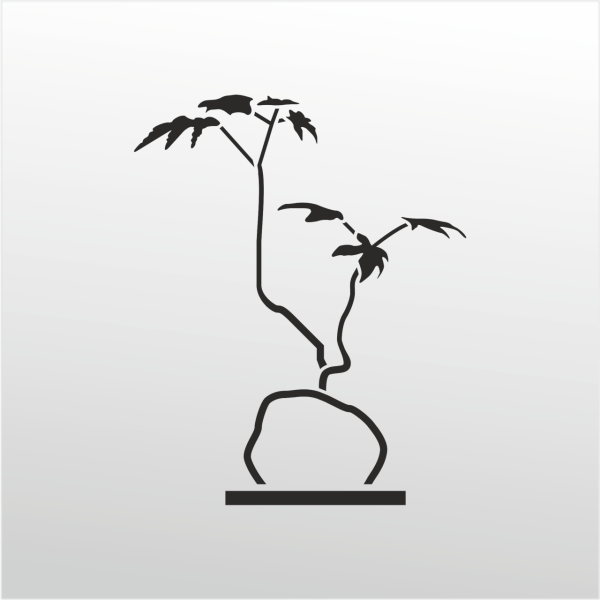 Folyo Sticker Taş Ve Ağaç