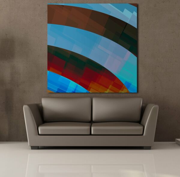 RENKLERİN GEÇİŞİ KANVAS TABLO