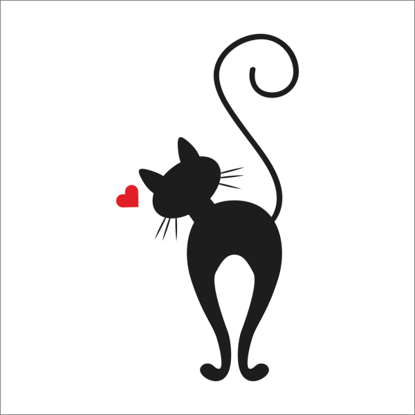 KALPLİ KEDİ FOLYO STİCKER DERSTV736