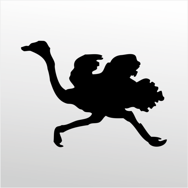 Folyo Sticker Deve Kuşu