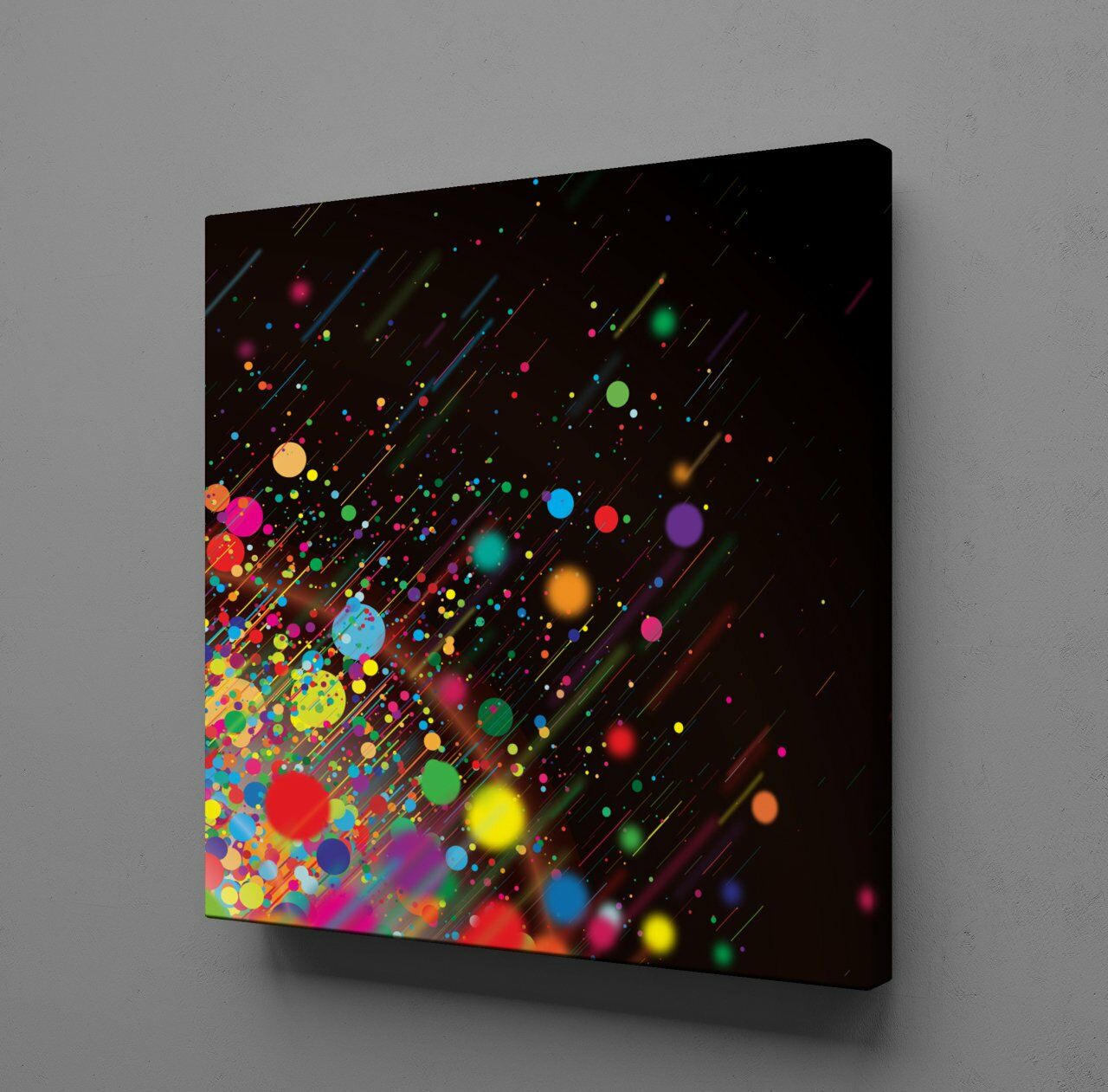 RENKLİ SOYUT KANVAS TABLO