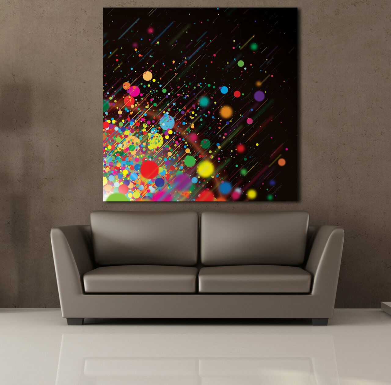 RENKLİ SOYUT KANVAS TABLO