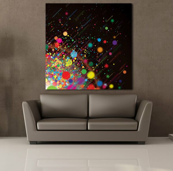 RENKLİ SOYUT KANVAS TABLO