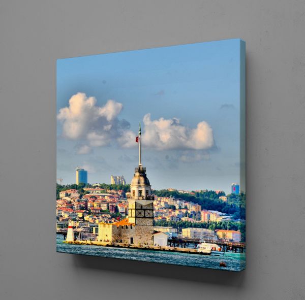 KIZ KULESİ KAYIK KANVAS TABLO