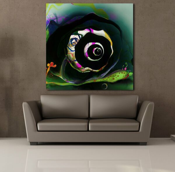 3 BOYUTLU ÇİÇEK KANVAS TABLO