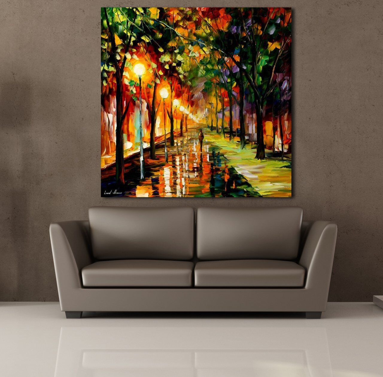 RENKLİ AĞAÇLAR KANVAS TABLO