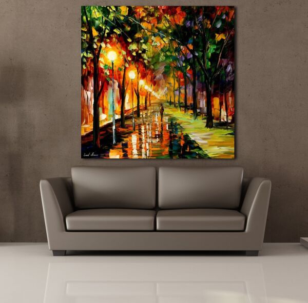 RENKLİ AĞAÇLAR KANVAS TABLO