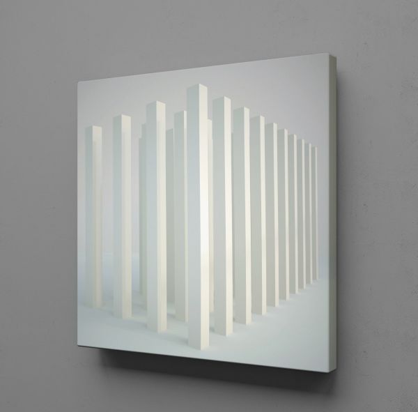 3 BOYUTLU ÇUBUKLAR KANVAS TABLO