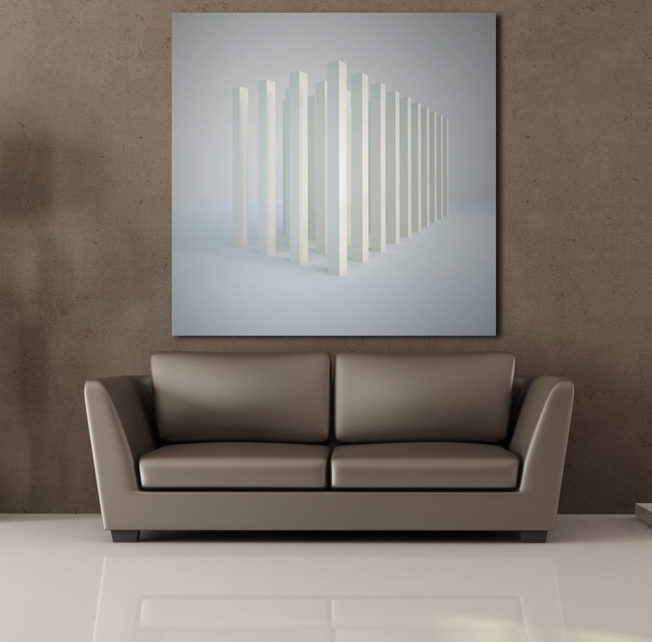 3 BOYUTLU ÇUBUKLAR KANVAS TABLO