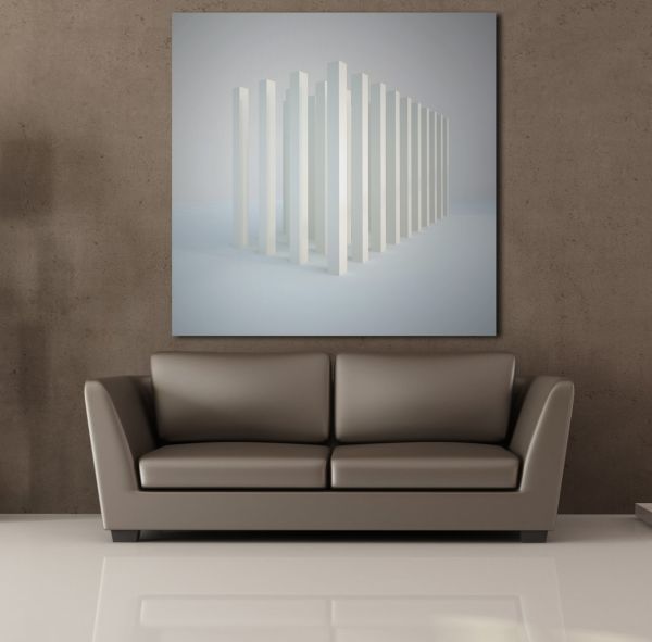 3 BOYUTLU ÇUBUKLAR KANVAS TABLO