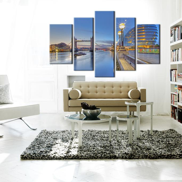 Dubai Bina Ve Deniz Kanvas Tablo