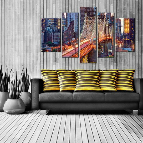 Işıklı Köprü Kanvas Tablo